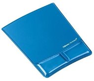 Fellowes Health-V CRYSTAL gel Microban, with wrist support, blue - Mouse Pad