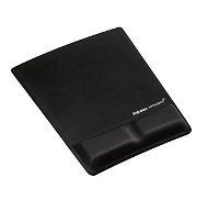 Fellowes Health-V Foam Microban Lycra, with wrist support, black - Mouse Pad