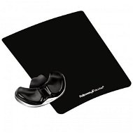 Fellowes Palm Health-V CRYSTAL gel Microban, with wrist support, black - Mouse Pad