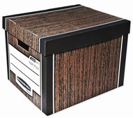 Fellowes Bankers Box Woodgrain Brown - Set of 2 - Archive Box