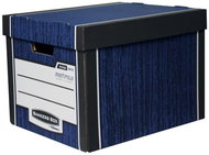 Fellowes Bankers Box Woodgrain Blue - Set of 2 - Archive Box