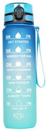 Flamenco Mystique Portable water bottle, 1 l with measuring cup, loop and straw, blue-green - Drinking Bottle