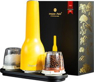 FinaMill by Pepperfield Electric grinder USB yellow, gift set - Spice Grinder