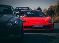Sports car racing on the circuit - 4 bikes - Printed Voucher
