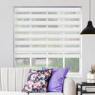 FOA Roller blind Day and night, white, A 001e, white profile, right side control, W 70 cm, H 150 cm - Roller Blind