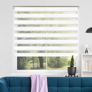 FOA Roller blind Day and night, white, C 012, white profile, right side control, W 59 cm, H 150 cm - Roller Blind