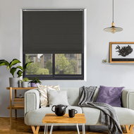 FOA Roleta Římská, Antracit, RB 022, bílý profil, pravá strana ovládání, š 58 cm, v 150 cm - Roleta