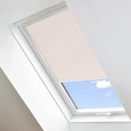 FOA Roleta Látková na střešní okna, béžová, LT 103, bílý profil, š 61,3 cm, v 94 cm - Roller Blind