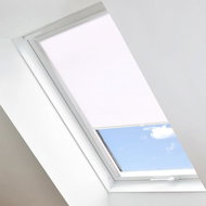 FOA Roleta Látková na střešní okna, bílá, LT 101, bílý profil, š 61,2 cm, v 121,6 cm - Roller Blind