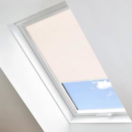 FOA Roleta Látková na střešní okna, krémová, LS 101, bílý profil, š 61,2 cm, v 121,6 cm - Roller Blind
