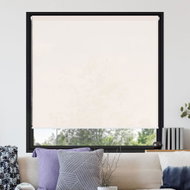 FOA Roleta Látková, krémová, LS 101, bílý profil, pravá strana ovládání, š 140 cm, v 150 cm - Roller Blind