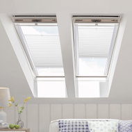 FOA Roleta Plisé na střešní okna neprůhledná, bílá, P 7702P, bílý profil, š 61 cm, v 116 cm - Roller Blind