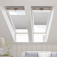 FOA Roleta Plisé na střešní okna, světle šedá, P 10459P, bílý profil, š 61 cm, v 119,5 cm - Roller Blind