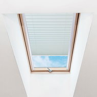 FOA Roleta Plisé na střešní okna, béžová žíhaná, P 3-7952, bílý profil, š 61 cm, v 119,5 cm - Roller Blind