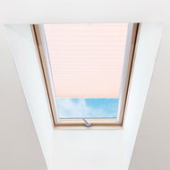 FOA Roleta Plisé na střešní okna, průsvitná, béžová, P 002, bílý profil, š 61 cm, v 93,5 cm - Roller Blind