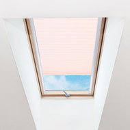 FOA Roleta Plisé na střešní okna, průsvitná, béžová, P 002, bílý profil, š 61 cm, v 119,5 cm - Roller Blind