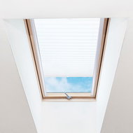 FOA Roleta Plisé na střešní okna, průsvitná, bílá, P 001, bílý profil, š 61 cm, v 119,5 cm - Roller Blind