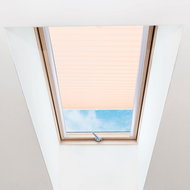 FOA Roleta Plisé na střešní okna, průsvitná, krémová, P 003, bílý profil, š 59 cm, v 98 cm - Roller Blind