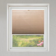 FOA Roleta Plisé, průsvitná, cappuccino, P 005, bílý profil, levá strana ovládání, š 70 cm, v 171 cm - Roller Blind