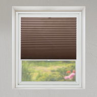 FOA Roleta Plisé, průsvitná, Kávová, P 023, bílý profil, pravá strana ovládání, š 78 cm, v 96 cm - Roller Blind