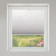 FOA Roleta Plisé, průsvitná, světle šedá, P 008, bílý profil, levá strana ovládání, š 30 cm, v 80 cm - Roller Blind