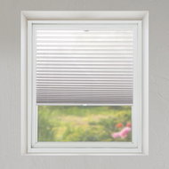 FOA Roleta Plisé, světle šedá, P 008, bílý profil, levá strana ovládání, š 52 cm, v 120 cm - Roller Blind
