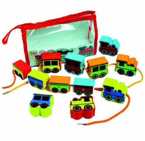Wooden Threaded Beads - Trolley - Creative Kit - Main image