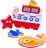 Foam-Kit im Bad - Boot - Wasserspielzeug