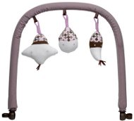 Canopy and trapeze to the rocking chairs - Pink - Baby Play Gym