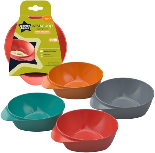 Tommee Tippee Easy Scoop Bowls 6m+, 4 pcs - Children's Bowl - Main image