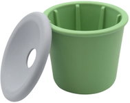 Fiboo Licking cup with lid Snack Fibeek, green - Lick Mat