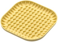 Fiboo Slowing pad for small dogs Fiboowl, yellow - Lick Mat