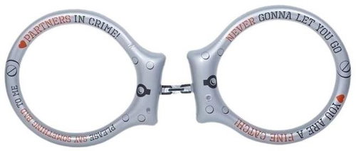 Folat Inflatable police handcuffs 130 × 55 cm - Costume Accessory - Main image