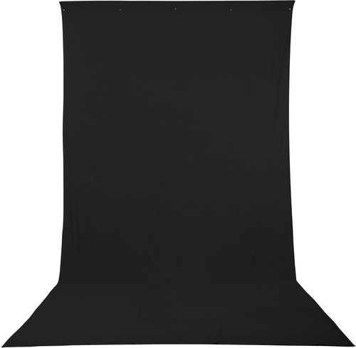 Fomei textile background 3 × 6 m black - Photo Background - Main image