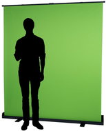 FOMEI Roll-up foldable photo backdrop 180x200 cm Chromagreen/green - Photo Background