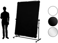FOMEI Mobile reflective panel 150x200 cm white/black/silver/diffuse - Camera Accessory