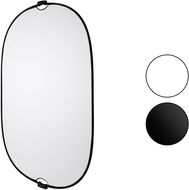 Fotopozadí FOMEI Skládací pozadí 2-in-1 150 × 200 cm, černé/bílé - Fotopozadí