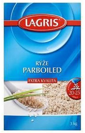 LAGRIS Parboiled Rice Extra Quality 1× 3kg - Rice - Main image
