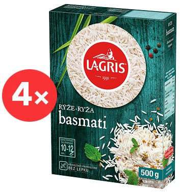 LAGRIS Basmati Rice 4× 500g - Rice - Main image