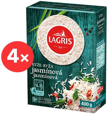 LAGRIS Jasmine Rice Bags 4× 400g - Rice - Main image