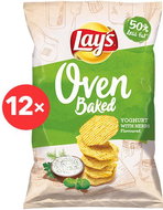 Lay's Oven Baked Yoghurt&Herbs 12× 125g - Healthy Crisps