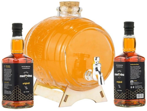 Elisa Glass barrel with a liter of mead 11 % - Liqueur - Main image