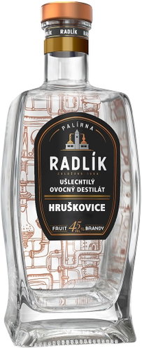 Radlík Hruškovice 0,5 l 45 % vol. Main image Radlík Hruškovice 0,5 l 45 % vol. - Spirit - Main image