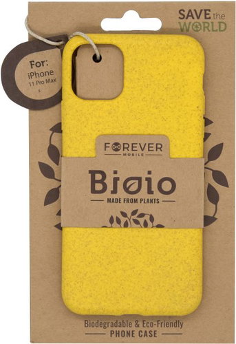 Forever Bioio for iPhone 11 Pro Max, Yellow - Phone Cover - Main image