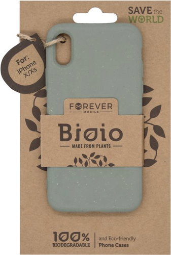 Forever Bioio for iPhone X/XS, Green - Phone Cover - Main image