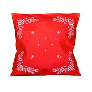 Forbyt Folk cotton 38 × 38 cm, red - Pillowcase