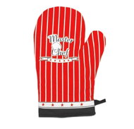Forbyt Master Chef red kitchen mitt 1 piece 18 × 28 cm - Oven Mitt