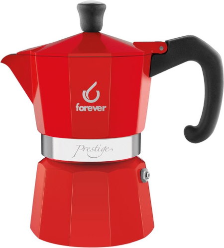 Forever Moka Pot Miss Moka Prestige, Red, for 2 cups - Moka Pot - Main image