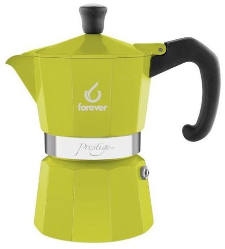 Forever Moka Teapot Miss Moka Prestige Green, for 3 Cups - Moka Pot - Main image