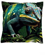 4sleep Pillowcase 40 × 40 zipped velour - Chameleon - Pillowcase